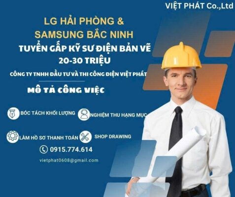 Tuyển dụng kỹ sư điện